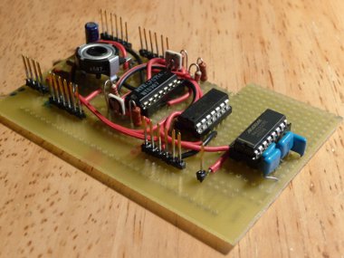 Amplifier, microcontroller, and RS-232 driver