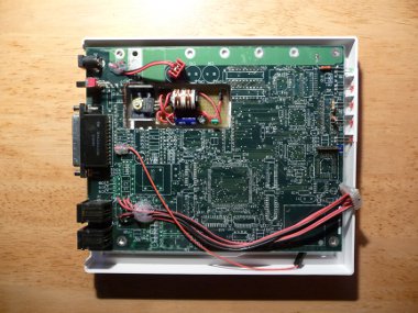 Board with power supply